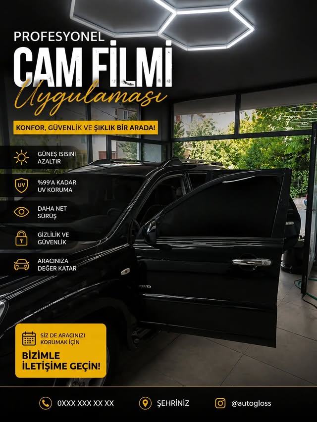 Kia Sportage atermik oto cam filmi uygulaması — AutoGloss Ümraniye